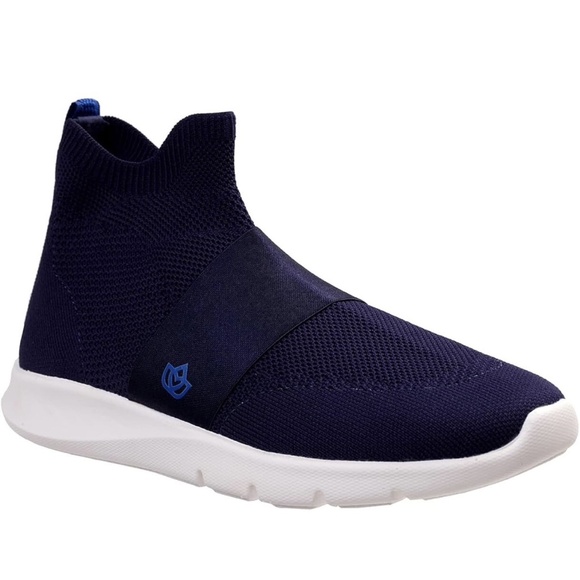 Spenco Women's Karma Deluxe Sneaker, Blue And White , Size 10 B, NIB - Picture 1 of 7